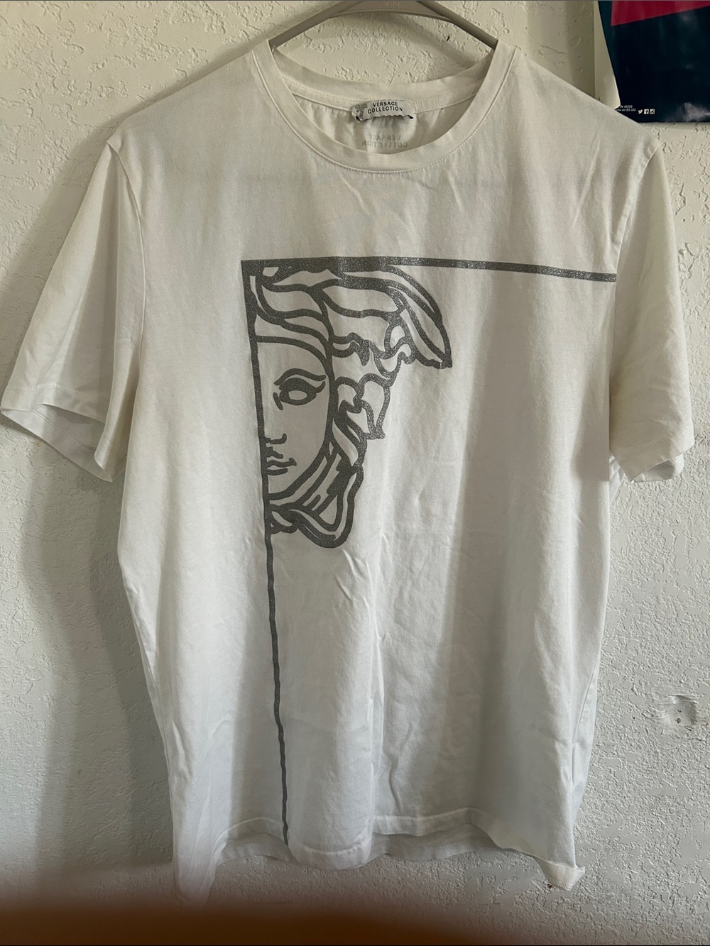 Versace Collection White Graphic Medusa Crewneck Tee - Picture 9 of 10